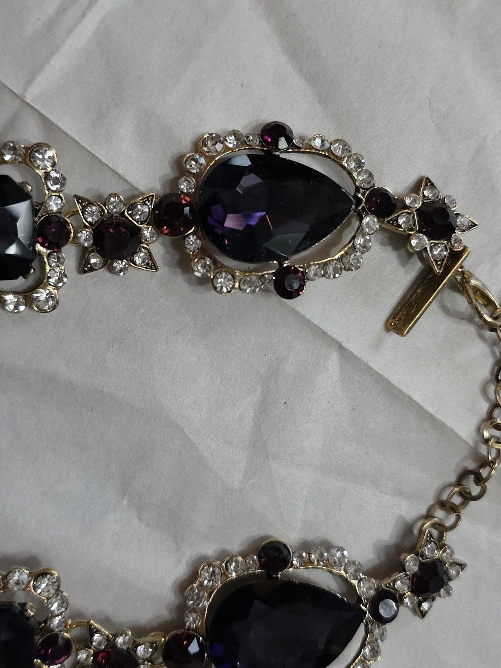 SIGNED Oscar DE LaRenta Vintage Statement Necklace - Picture 5 of 10